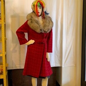 Vintage Red Coat By Douglas